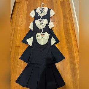 Group Of 3 French Toast Girls Size 8 Pleated Dress, School Dresses
